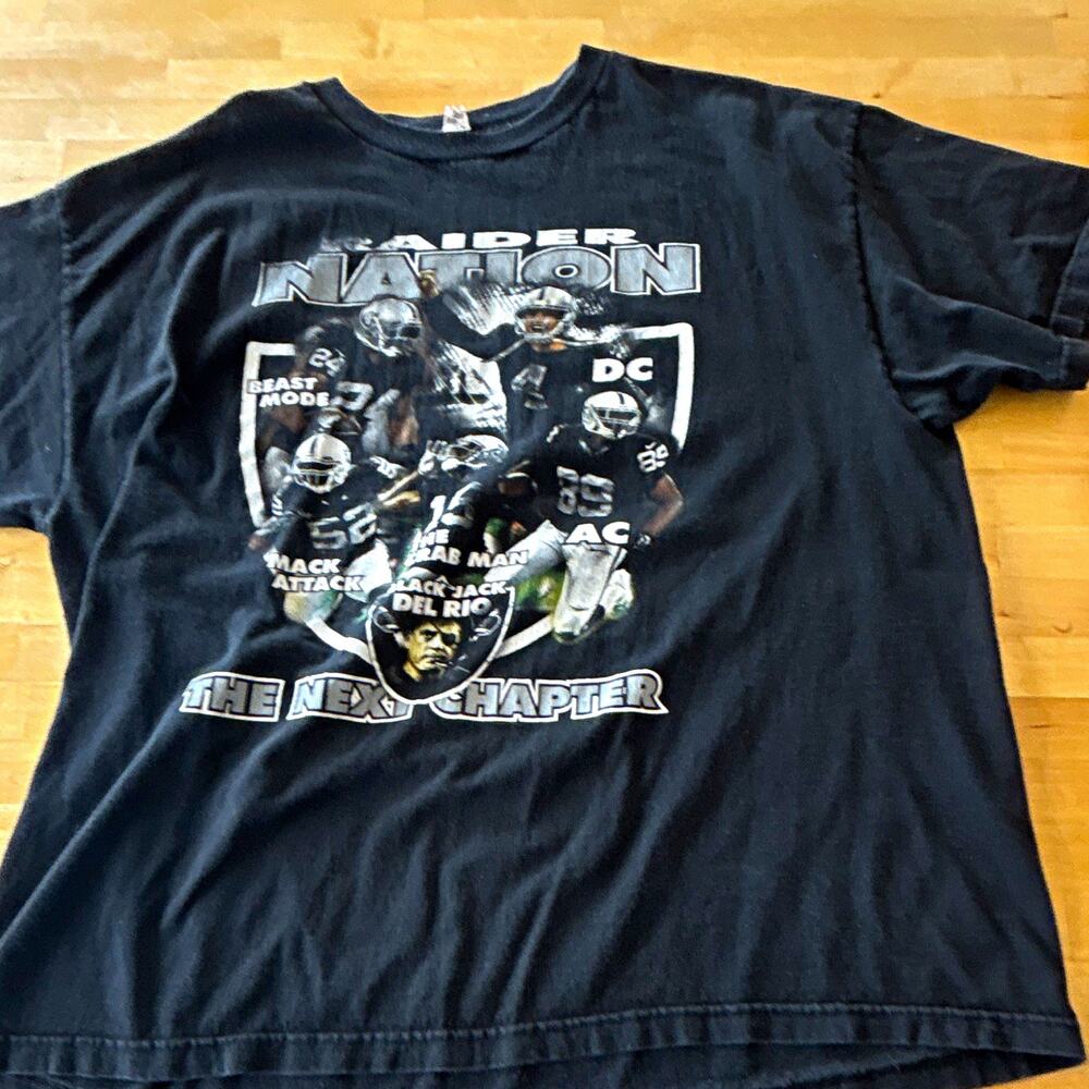 Alstyle Oakland Raiders "Raider Nation" "The Next Chapter" black T-shirt 2XL